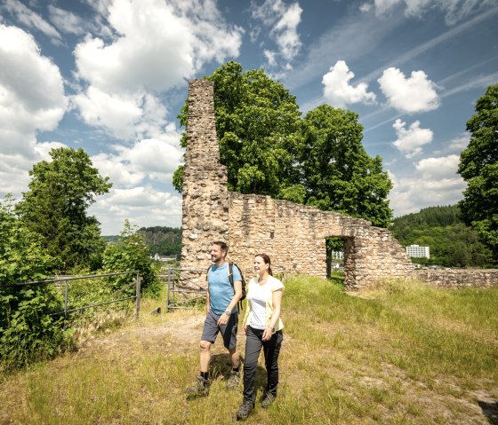 Die Löwenburg Gerolstein auf der Eifelsteig Etappe 10, © Eifel Tourismus GmbH, Dominik Ketz
