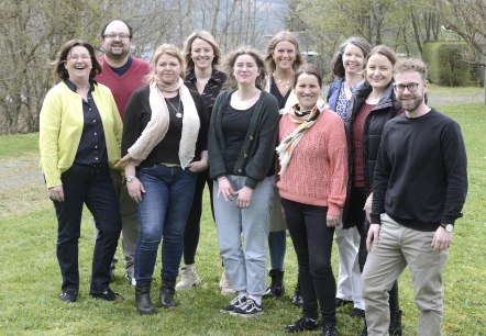 v.l.n.r.: Marion Wamig, René Wißgott, Michaela Berlingen, Anna Carina Krebs, Esther Juli, Sarah Wiesen, Emily Goenen, Melanie Salzburger, Esther Erharter, Dennis Winands, © Eifel Tourismus GmbH, Petra Grebe