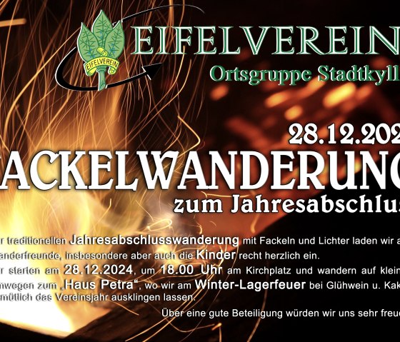 fackelwanderung-2024., © Eifelverein Ortsgruppe Stadtkyll