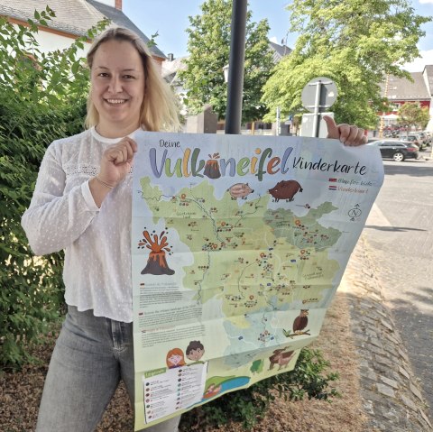 Vulkaneifel Kinderkarte, © Leonie Post, Touristik GmbH Gerolsteiner Land