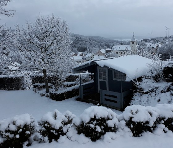 Schnee in Hallschlag