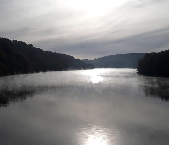 Nebel auf dem Kronenburger See