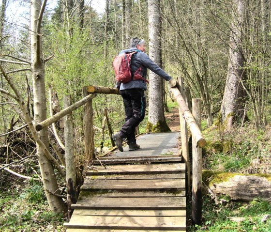 Wanderer auf Brücke (2), © Touristik GmbH Gerolsteiner Land, Ute Klinkhammer