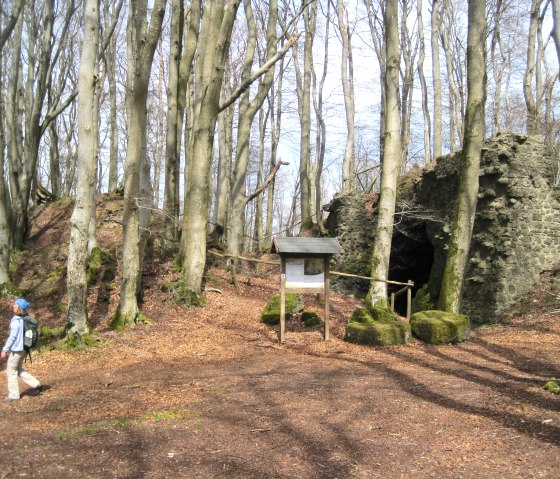 Besucher Burgruine Freudenkoppe, © Touristik GmbH Gerolsteiner Land, Ute Klinkhammer