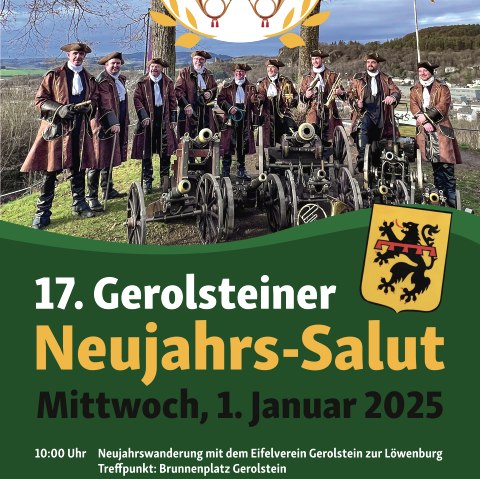 Plakat Neujahrs-Salutschießen, © TOURISTIK GmbH Gerolsteiner Land