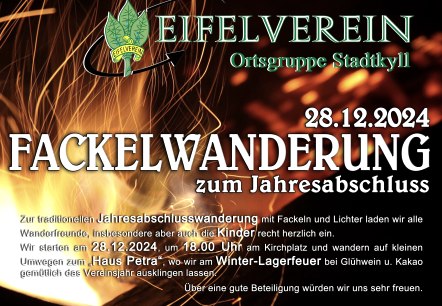 fackelwanderung-2024., © Eifelverein Ortsgruppe Stadtkyll