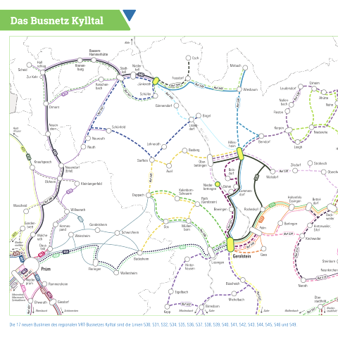 liniennetzplan-kylltal, © Verkehrsverbund Region Trier GmbH