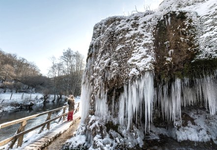 Nohner Wasserfall im Winter, © ©Eifel Tourismus GmbH, Dominik Ketz